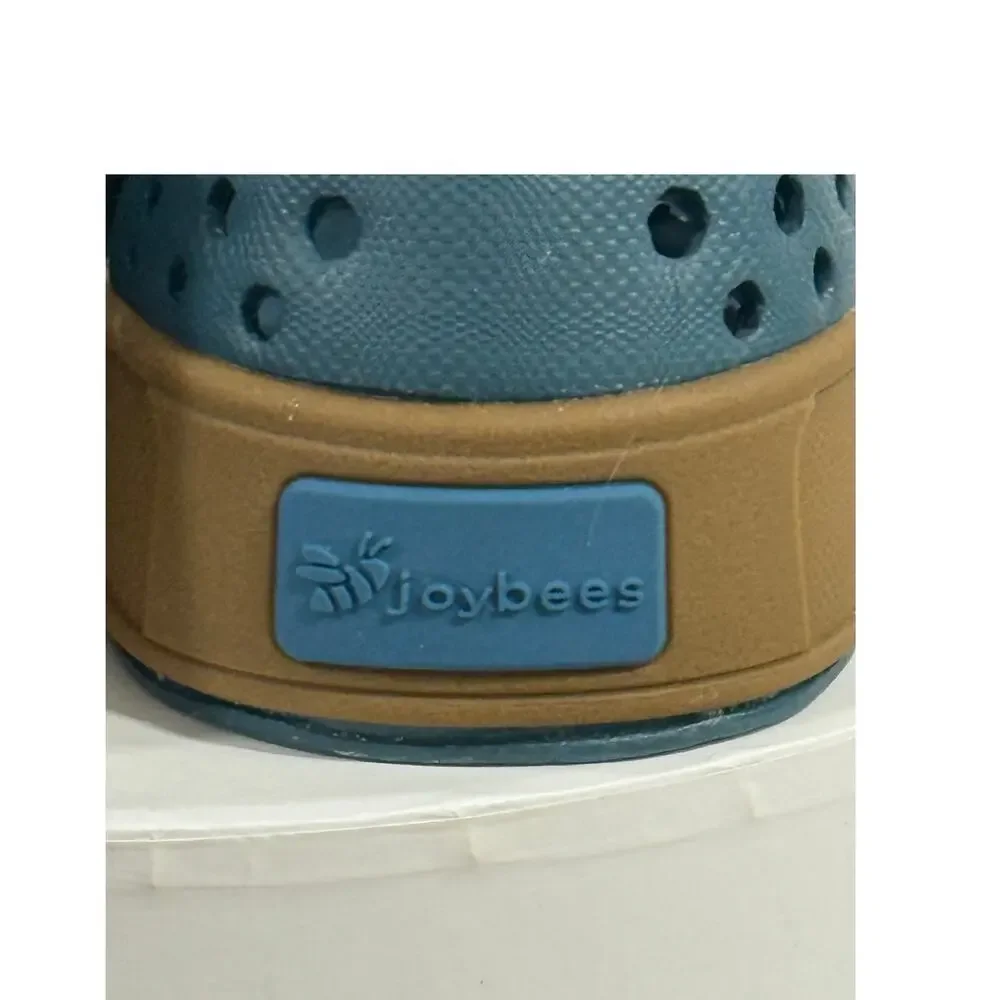 Joybees Kids Skate Sneaker Slip On EVA Water Shoe Blue Brown Sz J1 NWT